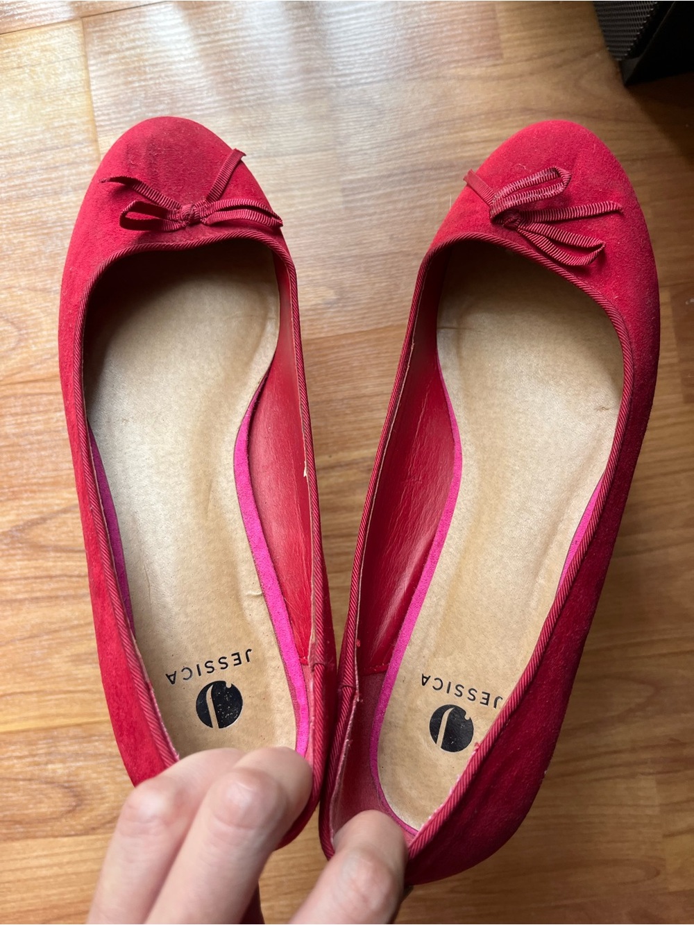 Jessica Red block heel